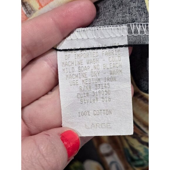 Vtg Hilo Hattie The Hawaiian Original Shirt Beer Bottles Mens Sz L Tiki Party - Picture 6 of 8